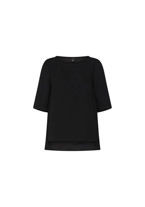 T-shirt in envers satin - NERO Marella articolo 365 | VANESSA002